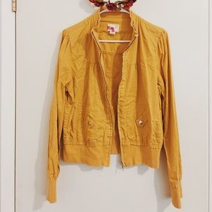 Forever 21 Mustard Yellow Zip-Up Jacket